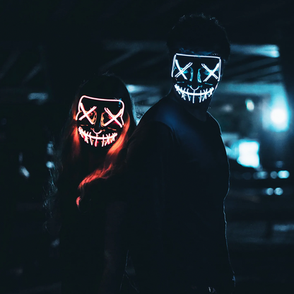 Cyberpunk Neon Purge Mask