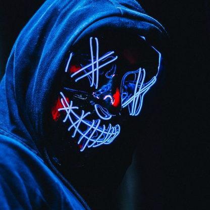 Cyberpunk Neon Purge Mask