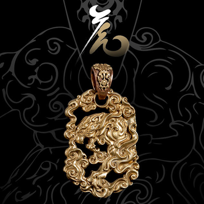 Starving Skeleton™ Roaring Tiger Pendant