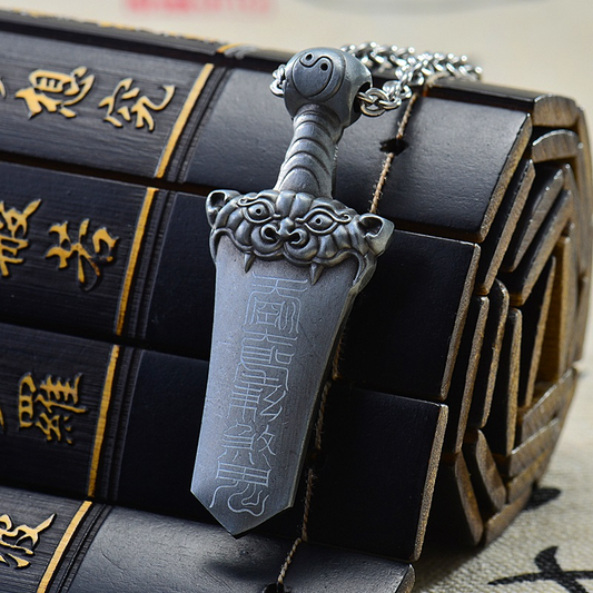 Starving Skeleton™ Thunder Blade Pendant Necklace