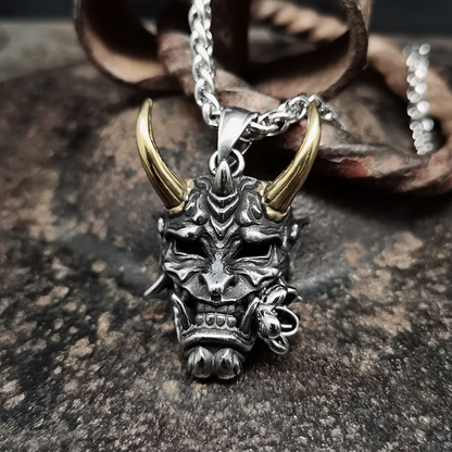 Hannya Revenge Demon Pendant Necklace