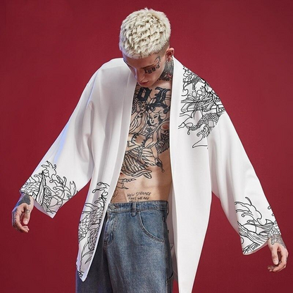 Hannya Mask Kimono Shirt
