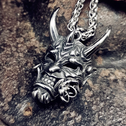 Hannya Revenge Demon Pendant Necklace