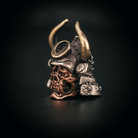 Starving Skeleton™ Samurai Skull Pendant