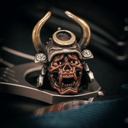 Starving Skeleton™ Samurai Skull Pendant