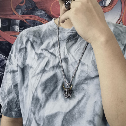 Hannya Revenge Demon Pendant Necklace