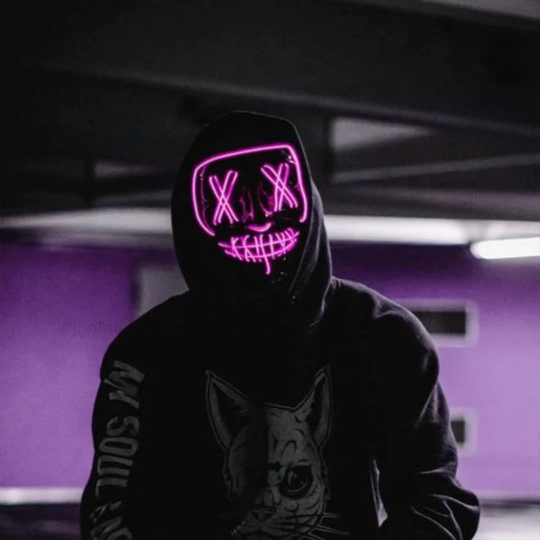 Cyberpunk Neon Purge Mask (50% OFF)