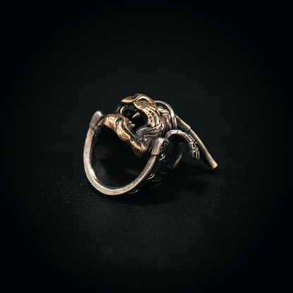 Starving Skeleton™ Samurai Tiger EDC Bead Pendant