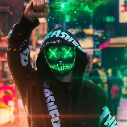 Cyberpunk Neon Purge Mask