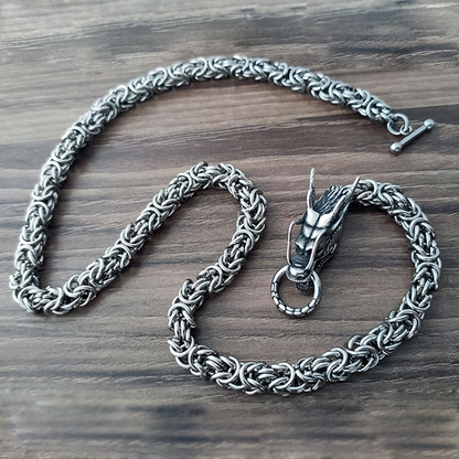Starving Skeleton™ Ryujin Dragon Chain Necklace
