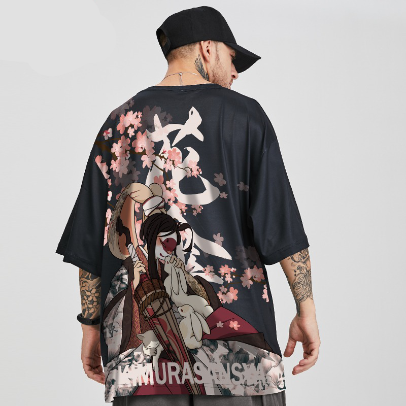 Usagi Hare Geisha Warrior Loose Shirt