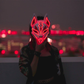 Cyberpunk Kitsune Mask