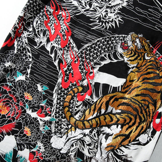 Dragon Tiger Unisex Shirt - Asian Style Clothing - Japanese Street ...