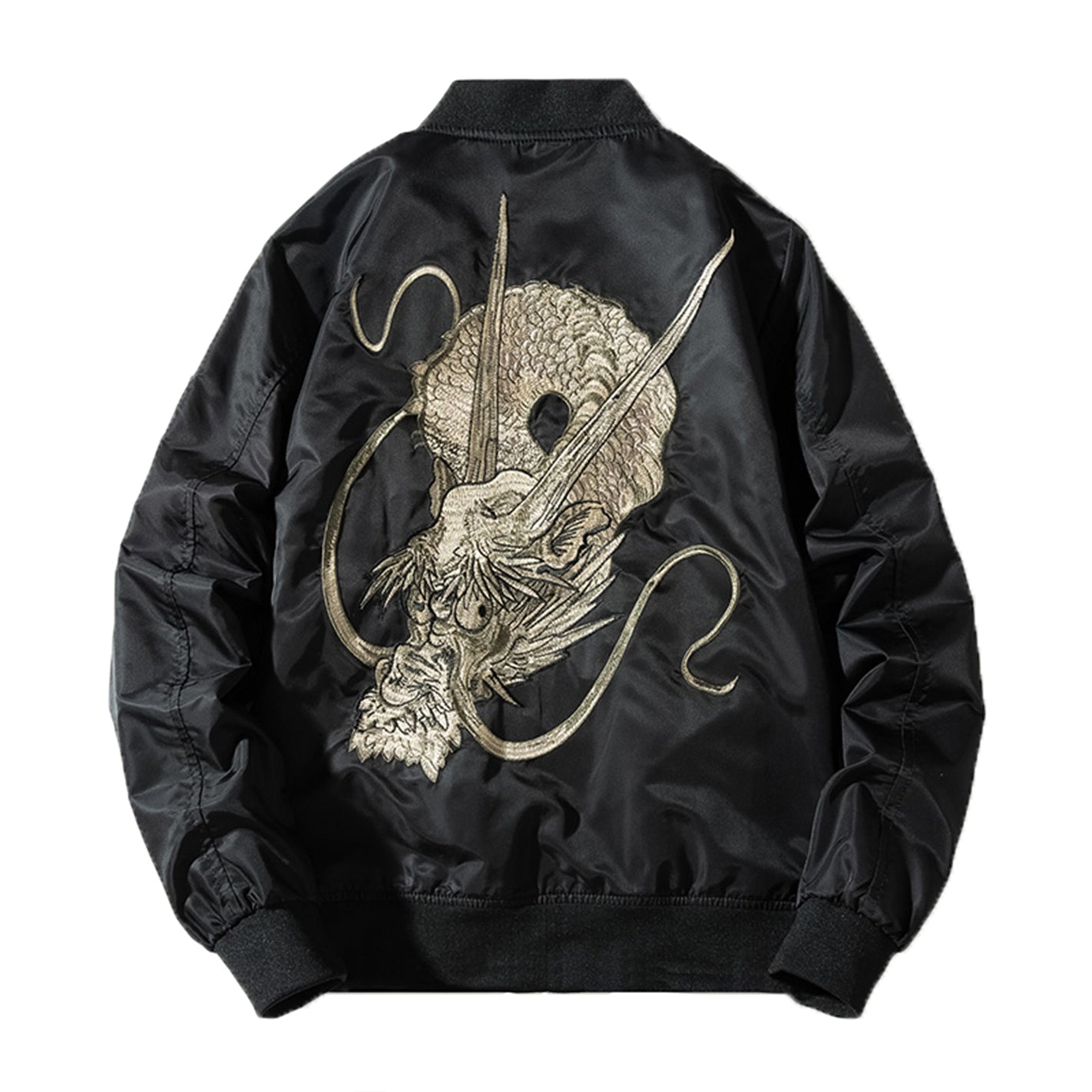 Shin Dragon - Bomber Leather Jacket - Unisex - Sukajan Souvenir Jacket ...