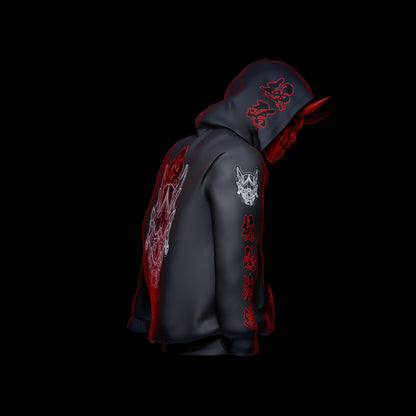 Goku Aku Ultimate Evil Oni Hoodie