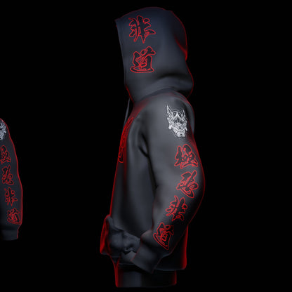 Goku Aku Ultimate Evil Oni Hoodie