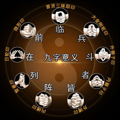 KUJI-KIRI - 9 Ninja Power Symbol Ring