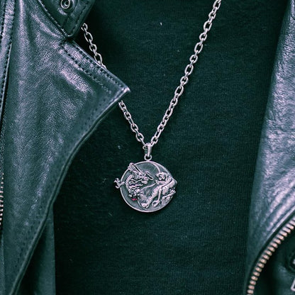 Dragon Tiger Yin Yang Pendant Necklace