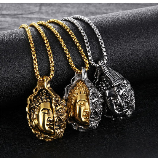 Good And Evil Buddha Pendant