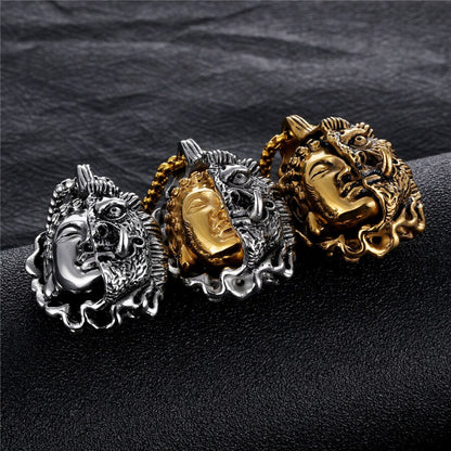 Good And Evil Buddha Pendant