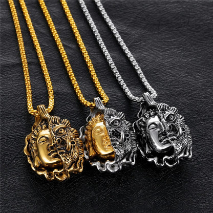 Good And Evil Buddha Pendant
