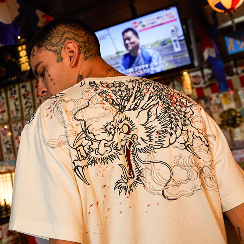 Yokai Tatsu Dragon of the Sea Embroidered Shirt
